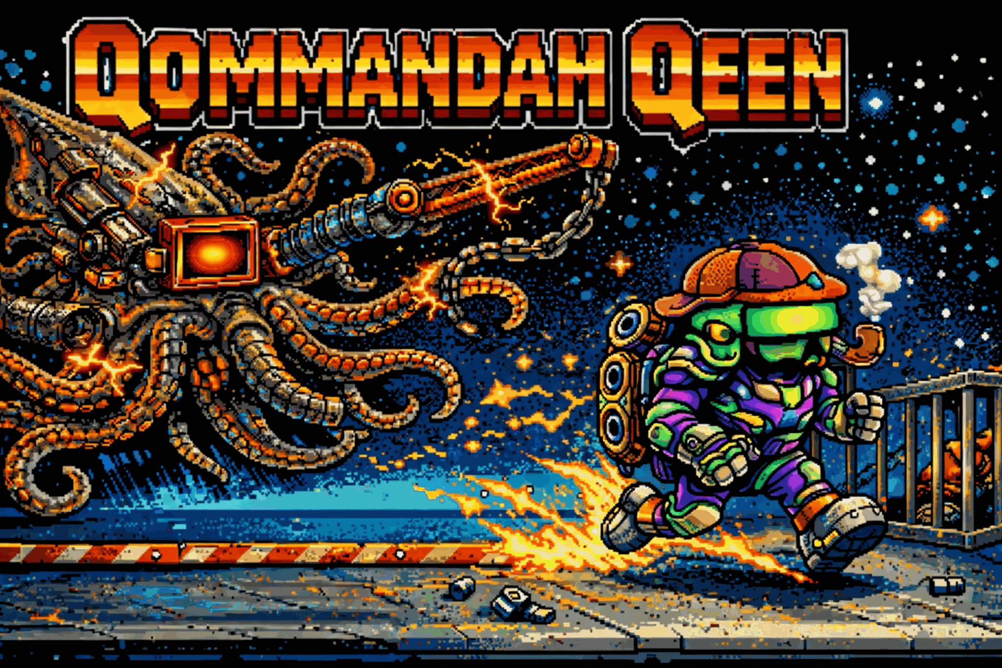 Qommandah Qeen main menu artwork